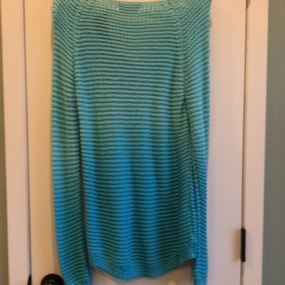 Hollister Turquoise Blue Ombré Cotton Sweater NWT Size S - Picture 11 of 11